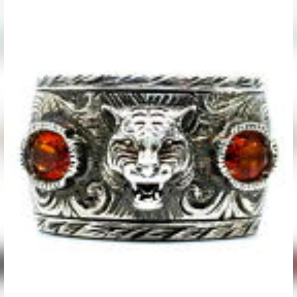 Gucci Tiger Ring 925 Silver - Picture 8 of 12